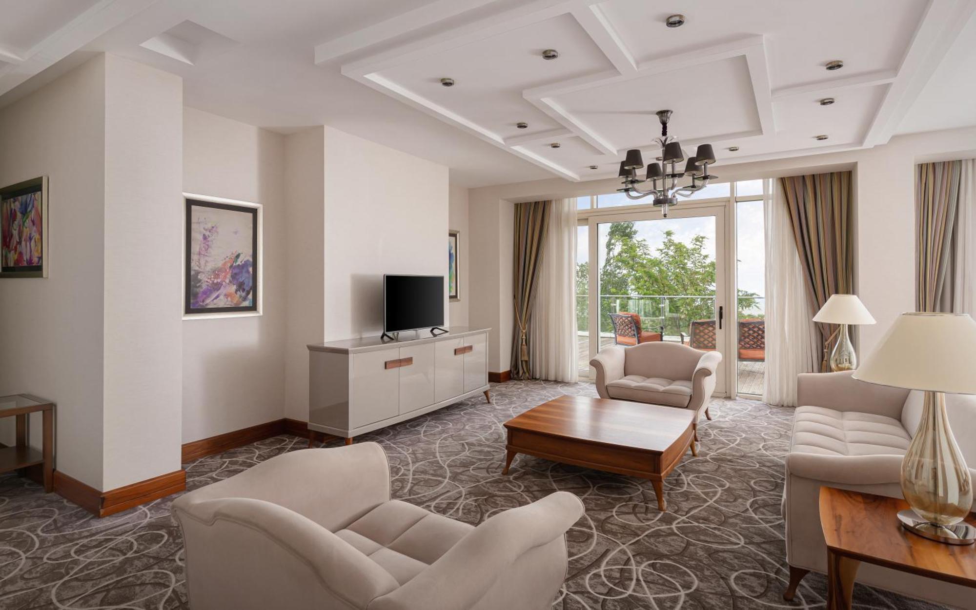 Qalaalti Hotel & Spa Галаалты Экстерьер фото A 3D rendering of a living room